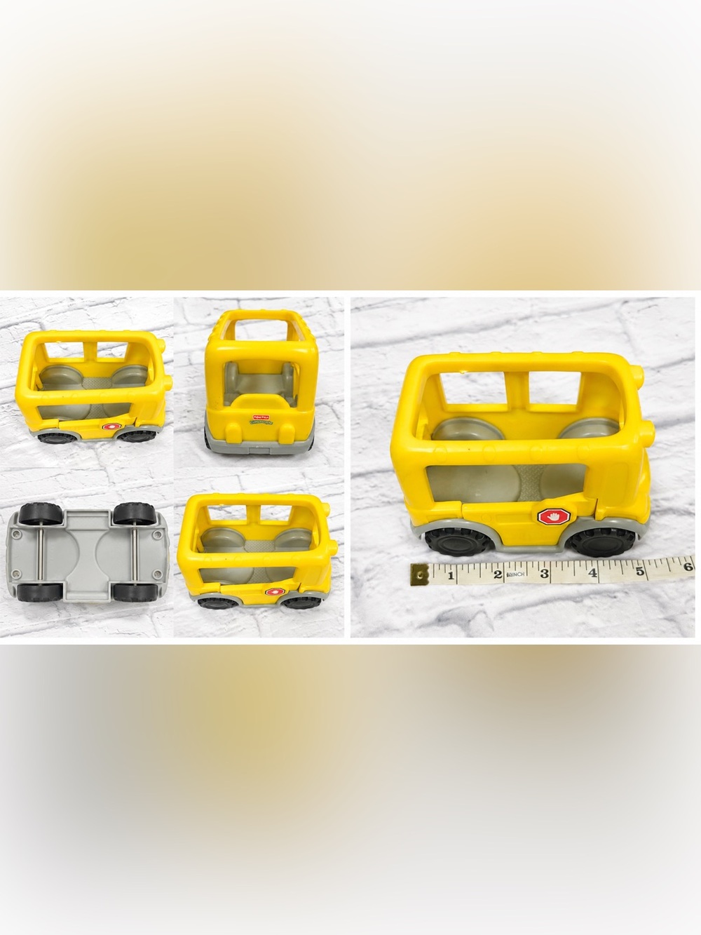 Fisher-Price Little People Yellow School Bus Replacement Vehicle Toy No Figures